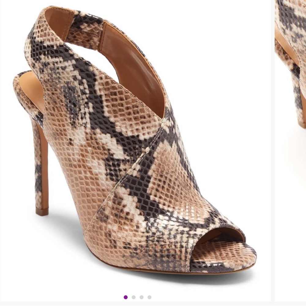 Jessica Simpson Baja Snake Embossed Jelinsia Wrap Open-Toe Bootie NWT
